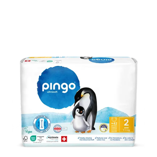 Pannolini ecologici Pingo taglia 2 (3-6 Kg), 42 unità