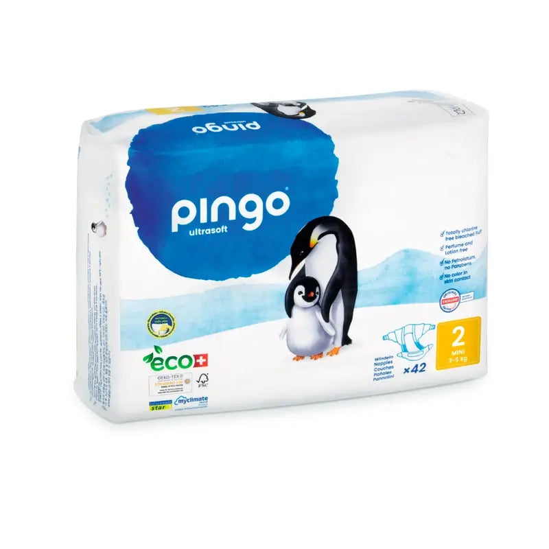 Pannolini ecologici Pingo taglia 2 Mini (3-6 kg), 42 unità