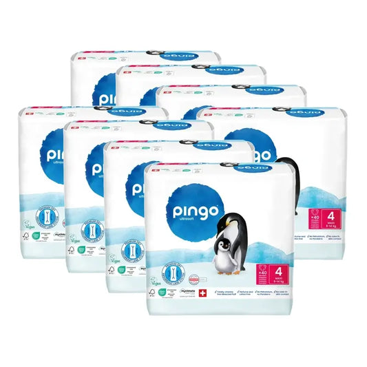 Pannolini ecologici Pingo taglia 4 (8-14 Kg), 8X40 unità