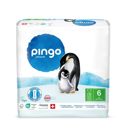 Pannolini ecologici Pingo taglia 6 (13-18 Kg), 32 unità