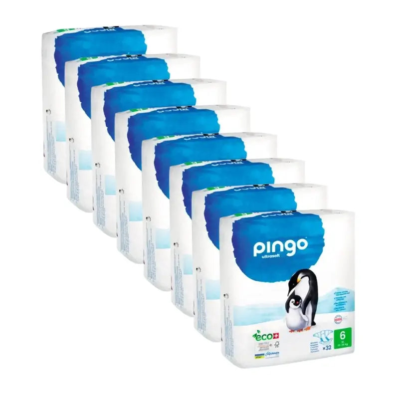 Pannolini ecologici Pingo taglia 6 Xl (15-30 Kg), 8X32Unità