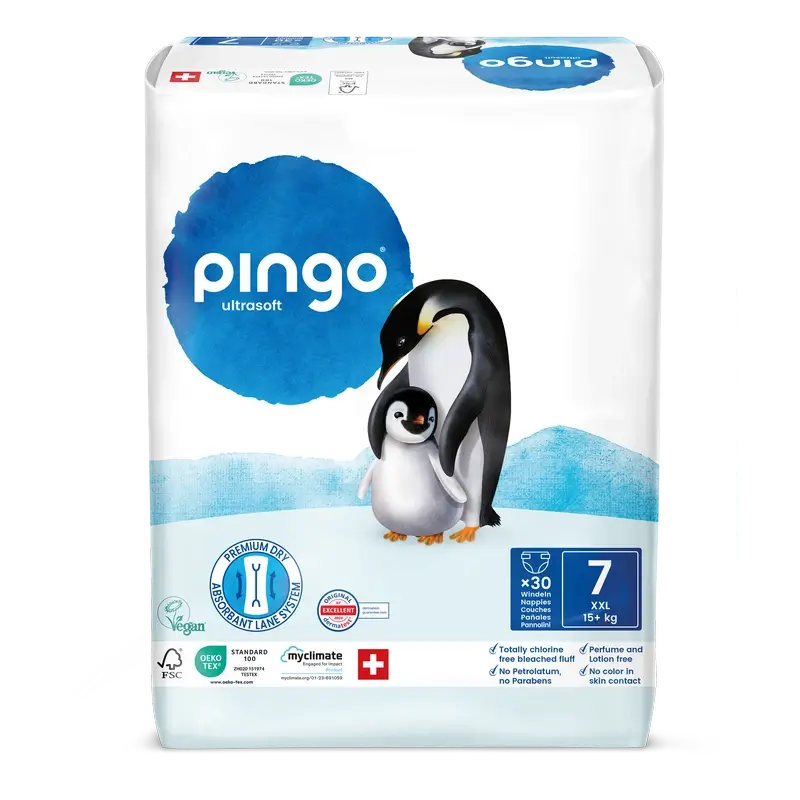 Pannolini ecologici Pingo Taglia 7 (+15 Kg), 30 unità