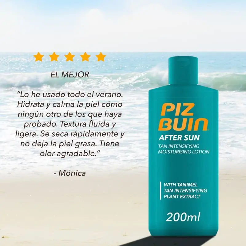 Piz Buin Crema corpo idratante doposole con Tanimel, 200 ml