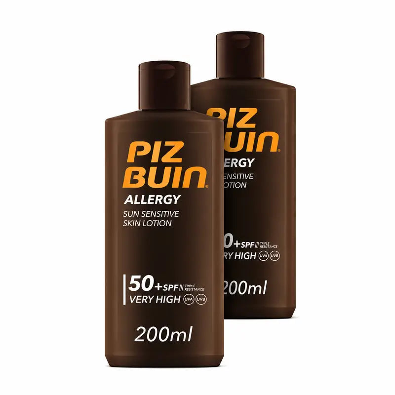 Piz Buin Allergy Crema solare per il corpo SPF50, confezione da 2 x 200 ml