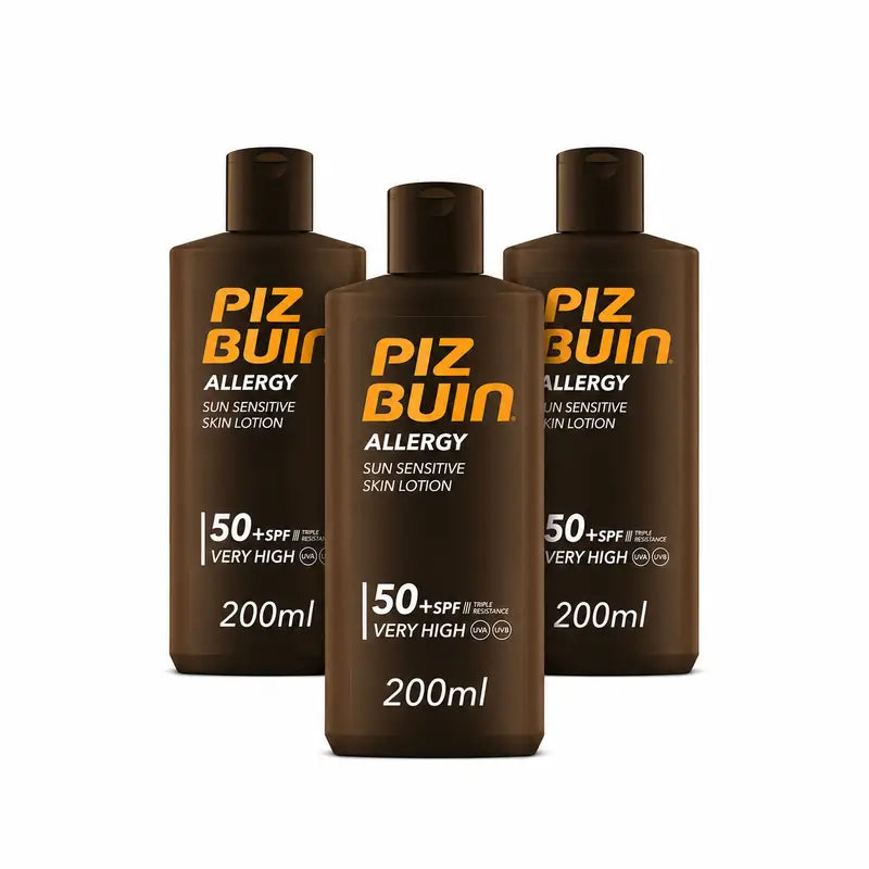 Piz Buin Allergy Crema solare per il corpo SPF50, confezione da 3 x 200 ml