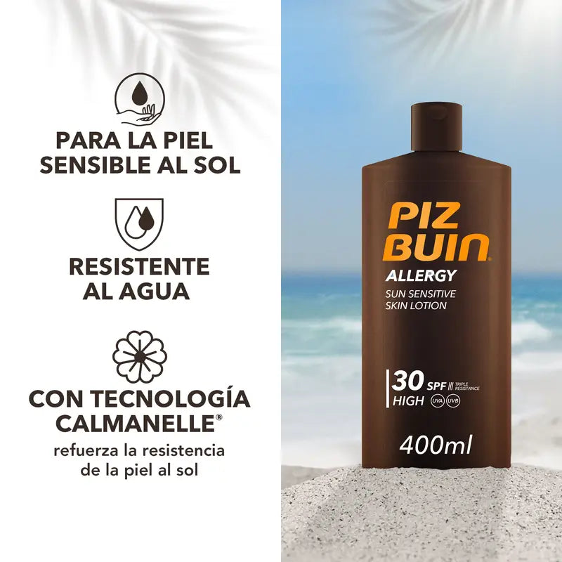 Piz Buin Allergy Crema solare corpo SPF 30 Pelle sensibile, 400ml