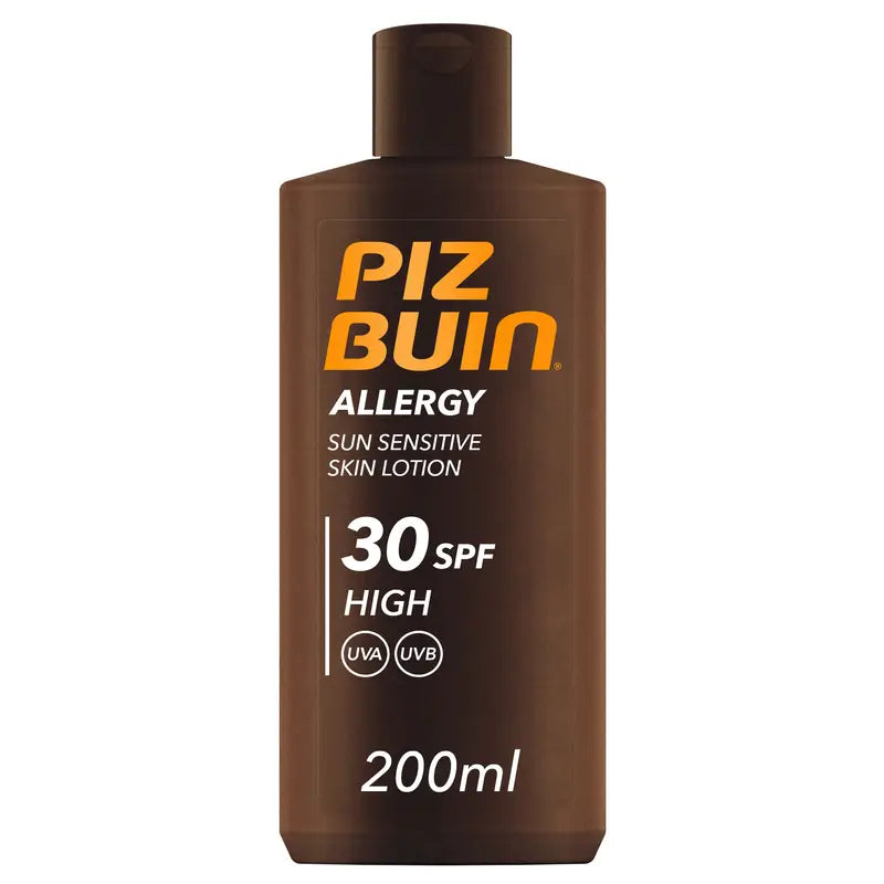 Piz Buin Allergy Body Sunscreen SPF 30 Pelle sensibile, lozione per il corpo, protezione UVA/UVB, 200ml