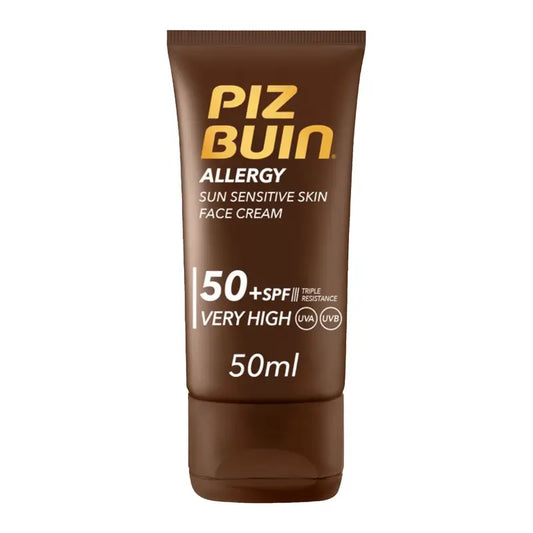 Piz Buin Allergy Protezione solare viso SPF 50 Pelle sensibile, 50 ml