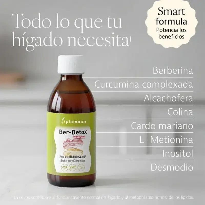 Plameca Ber-Detox gusto fragola, 250 Ml