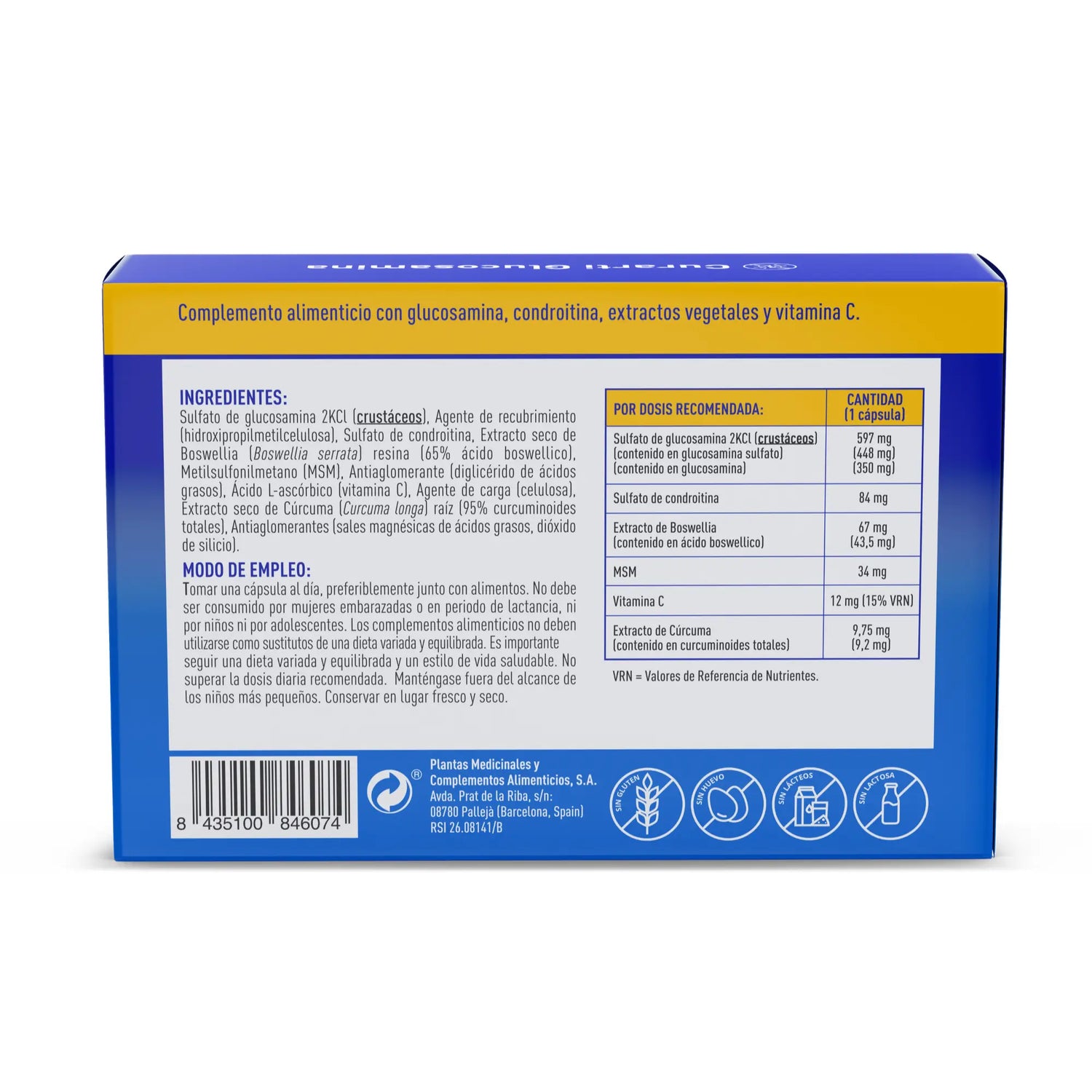 Plameca Curarti Glucosamina 60V Capsule