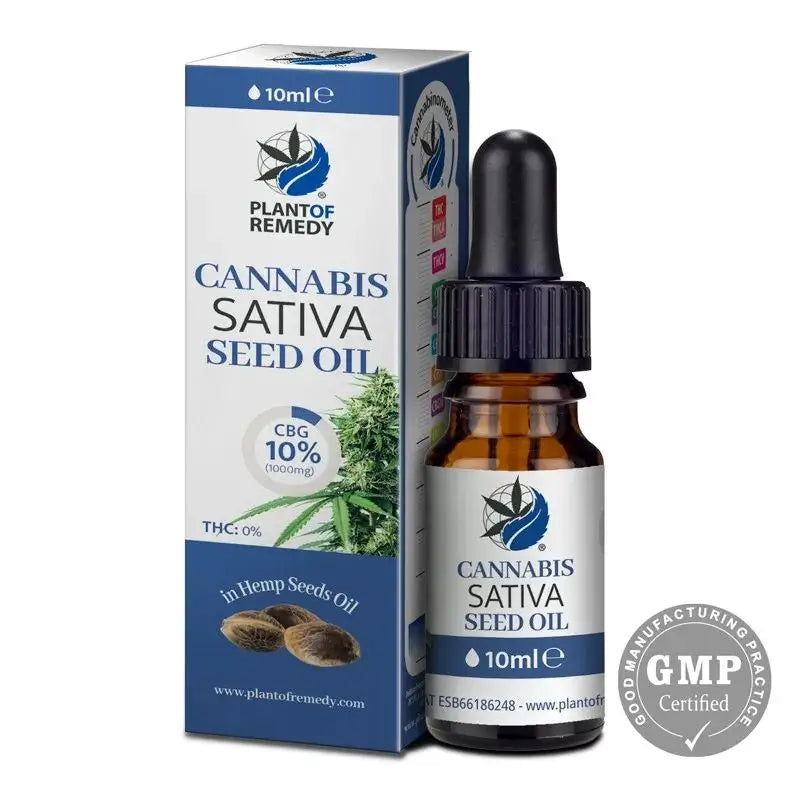 Plant Of Remedy Olio di Cannabis Sativa 10% Cbg , 10 ml