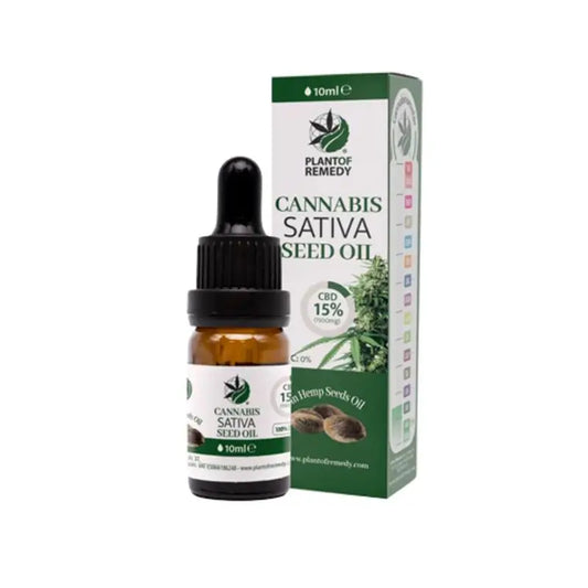 Plant Of Remedy Olio di Cannabis Sativa 15% CBD , 10 ml