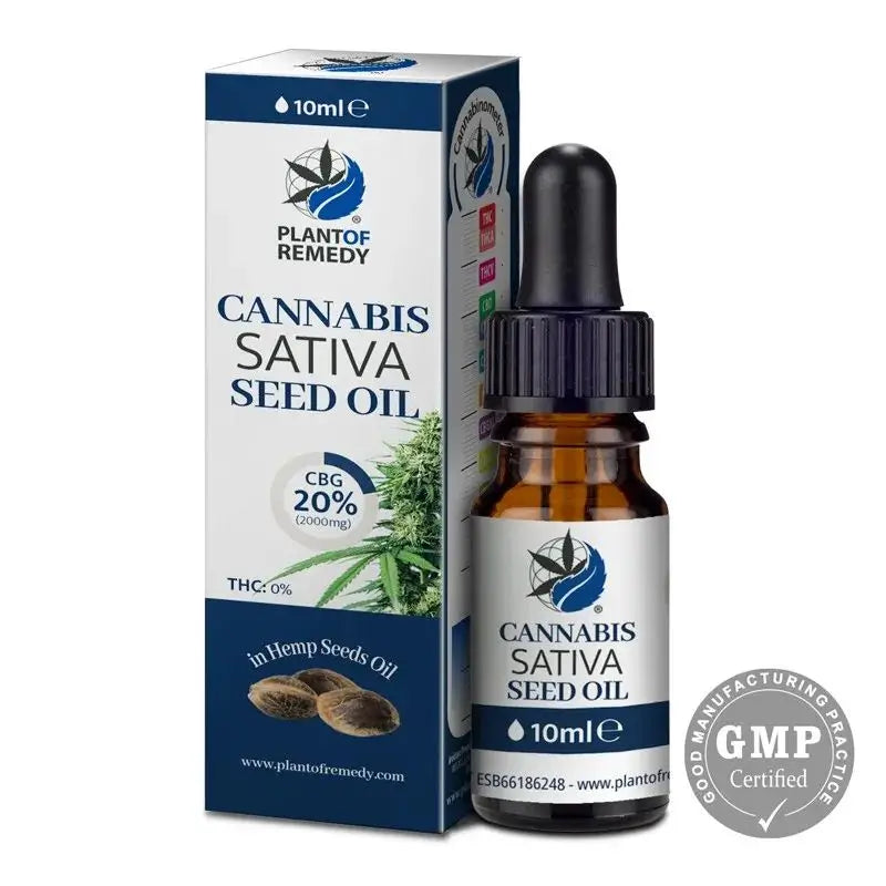 Plant Of Remedy Olio di Cannabis Sativa 20% Cbg , 10 ml