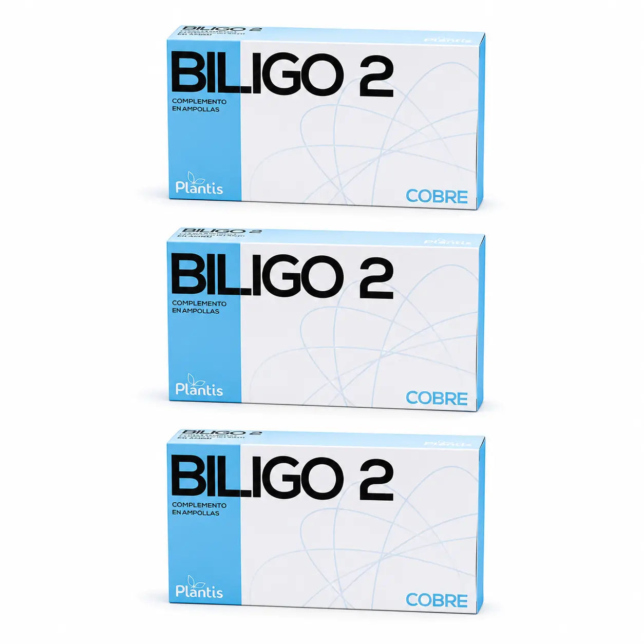 Plantis Biligo 2 Rame 20 fiale da 2 ml, confezione da 3