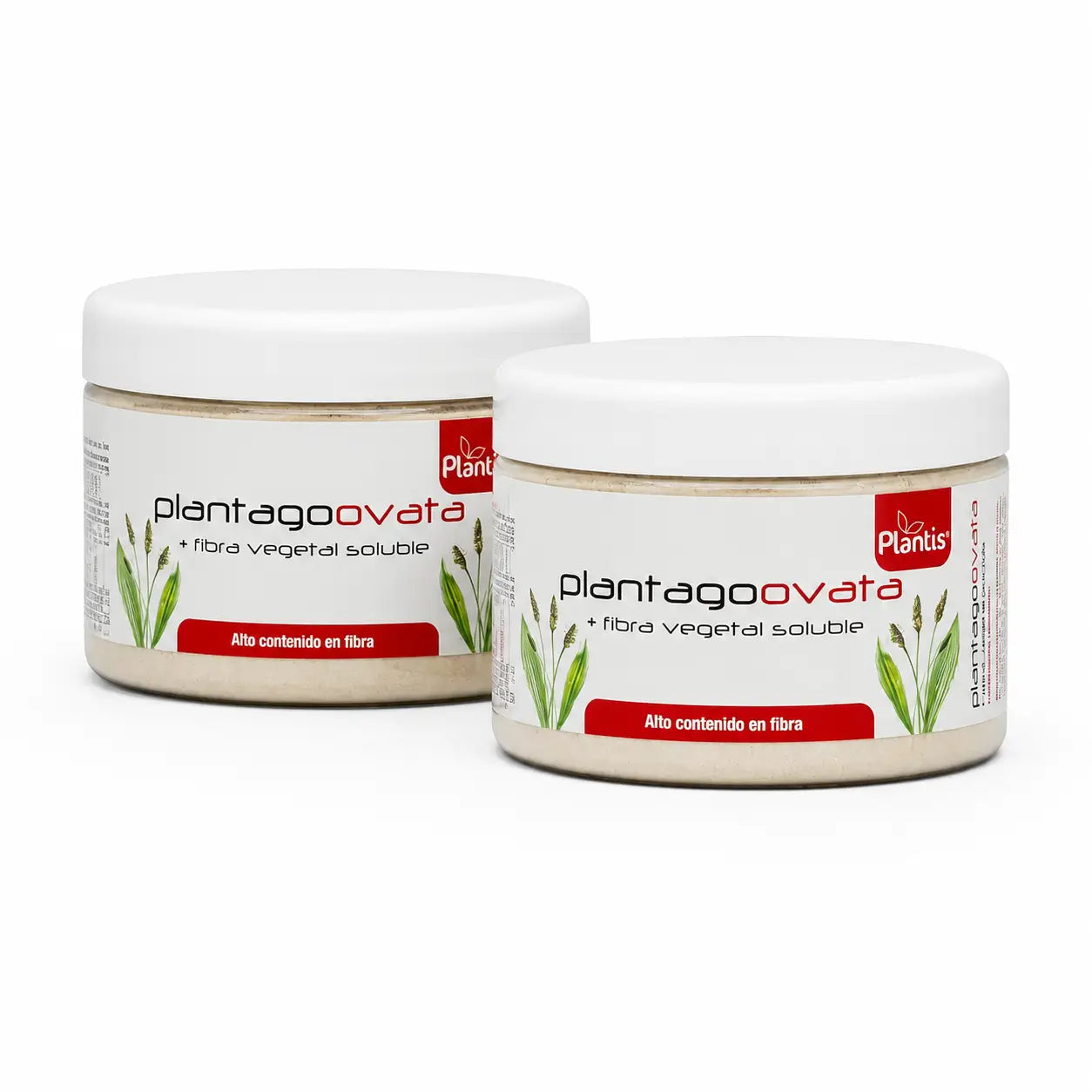 Plantis Plantago Ovata in barattolo, 180 g, confezione da 2