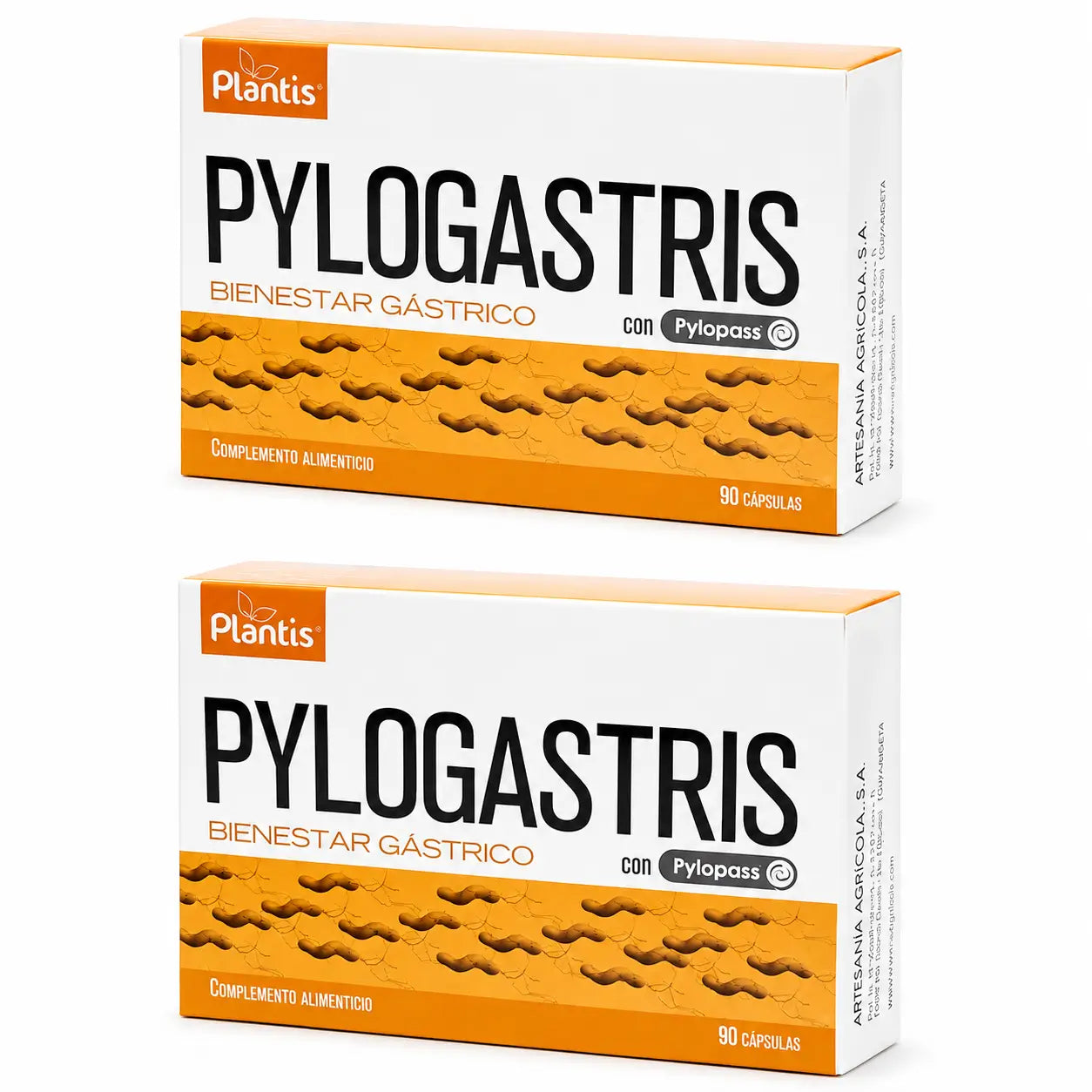 Plantis Pylogastris Pylopass, 90 capsule, confezione da 2