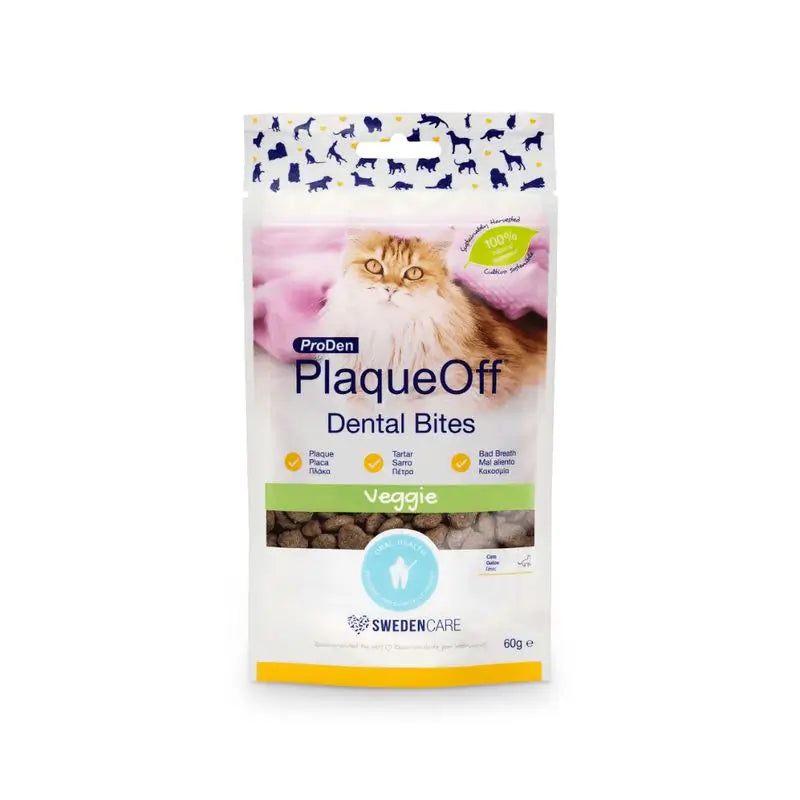 Plaqueoff Dental Croq Cat 60 gr, snack per gatti