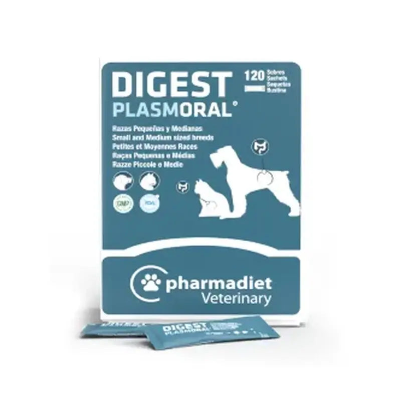 Plasmoral Digest per razze piccole e medie, 120 bustine