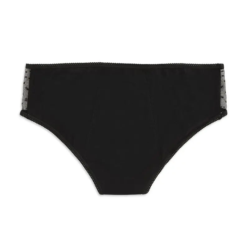 Platanomelon Kiwitas Classic Plumeti Mutandine mestruali nero / L