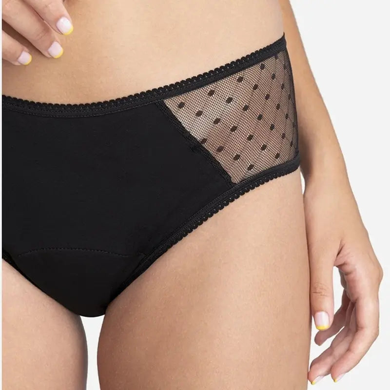 Platanomelon Kiwitas Mutandine mestruali classiche Plumeti Nero / Xxl