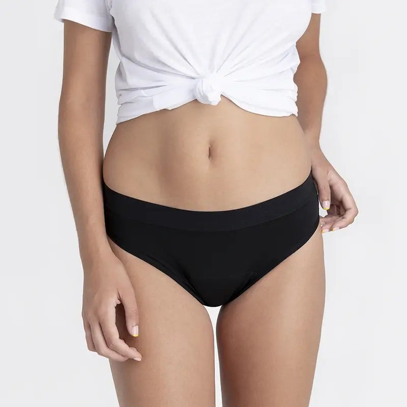 Platanomelon Kiwitas Mutandine mestruali classiche sportive Nero T / S