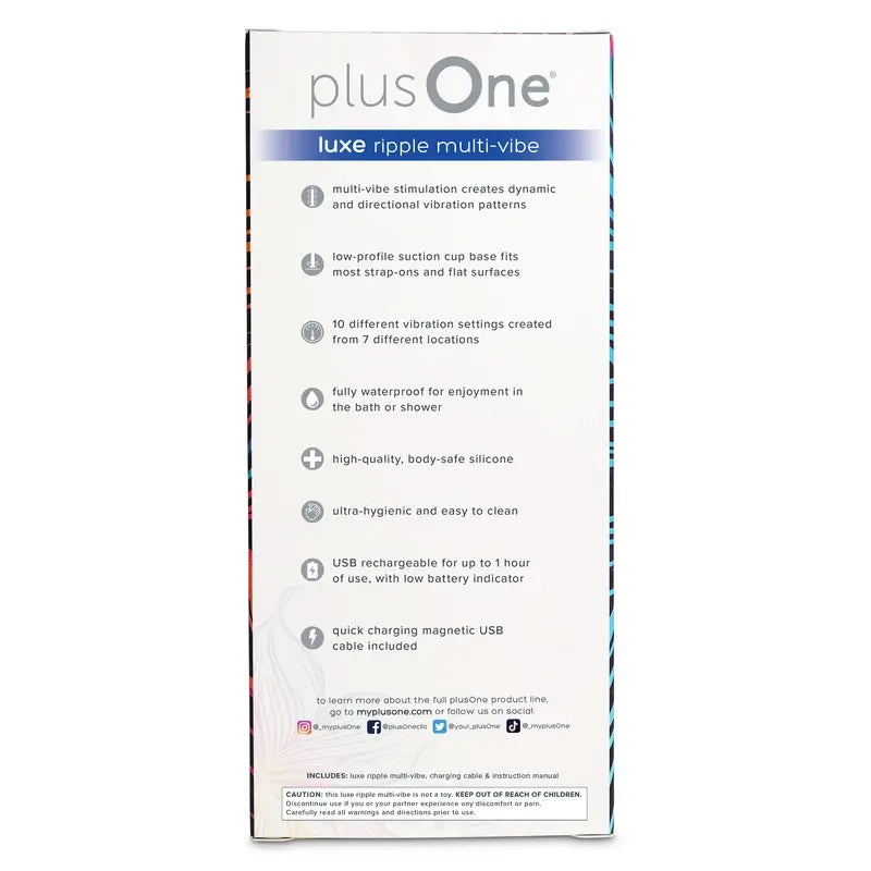 Plusone Luxe Ripple Multi-Vibe , 1 pz.