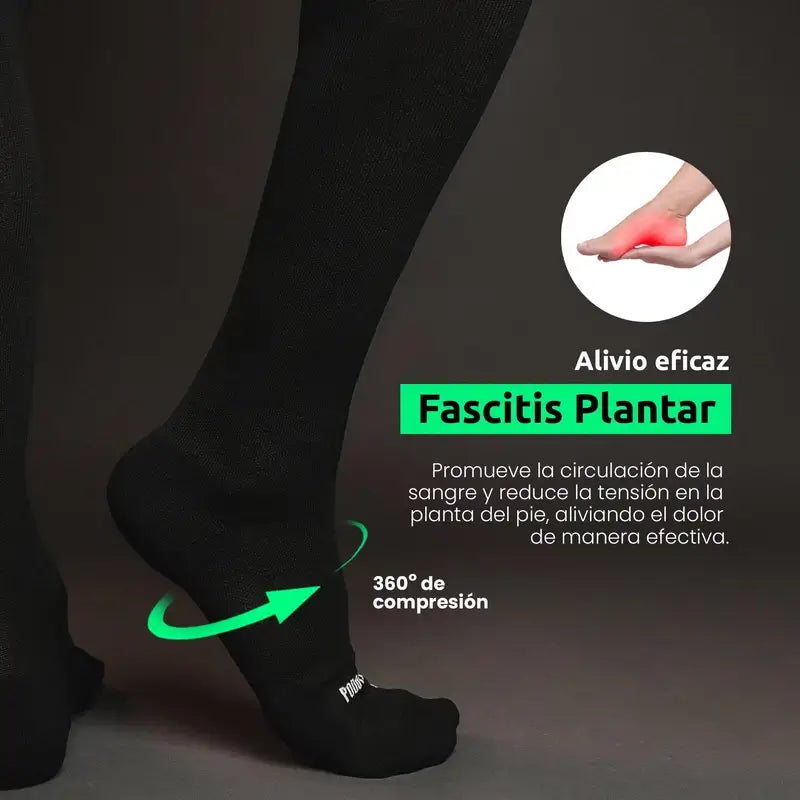 Podoks Calzini per gambe stanche H6 nero