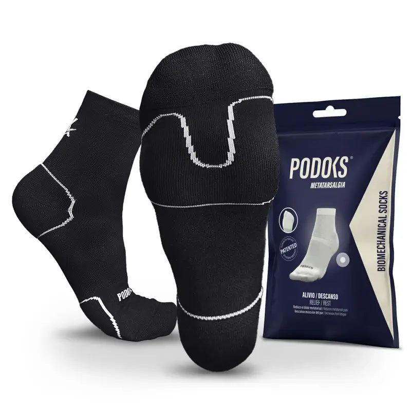 Podoks Calzini Metatarsalgia Nero
