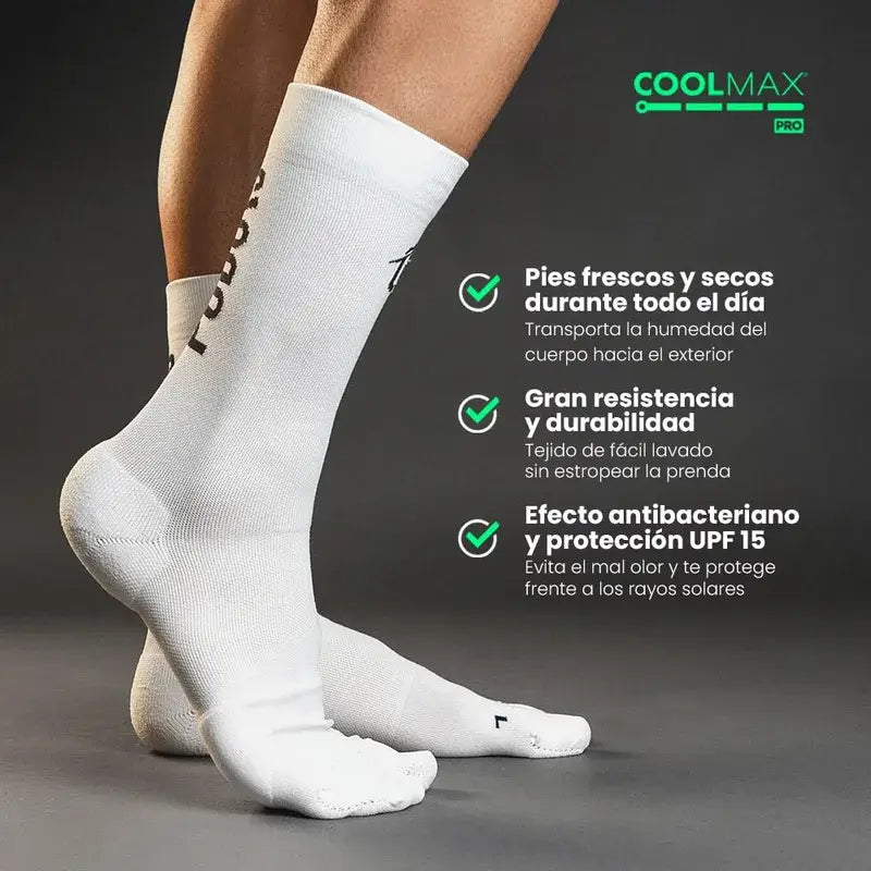 Podoks Calzini da corsa alti H5 Bianco