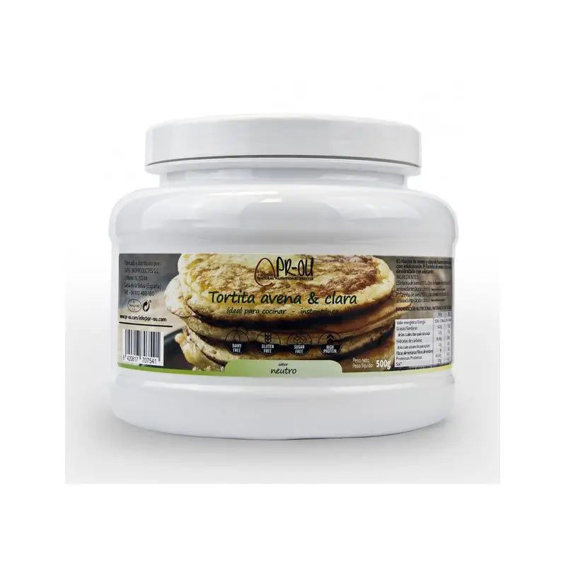 Pr-Ou Clear+Pancake di farina d'avena gusto neutro 500gr. Sg.