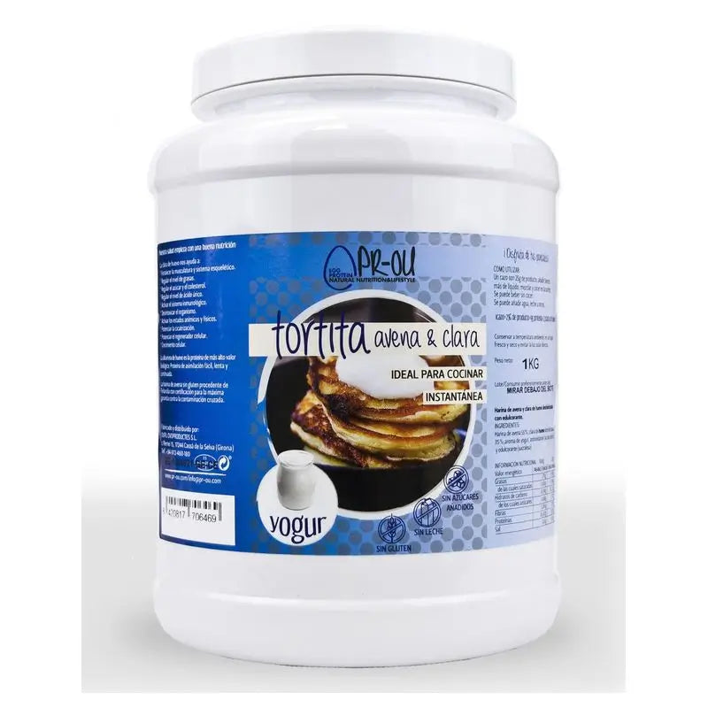 Pr-Ou Clear+Frittella di farina d'avena al gusto di yogurt 1Kg. Sg