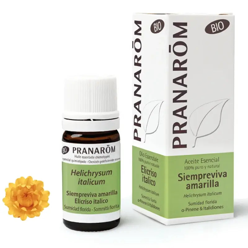 Pranarom Oils Olio essenziale di Immortelle giallo Bio 5Ml.