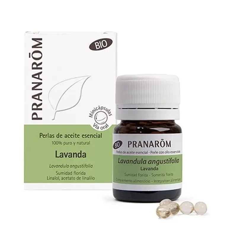 Pranarom Perle di olio essenziale di lavanda, 60 minicapsule