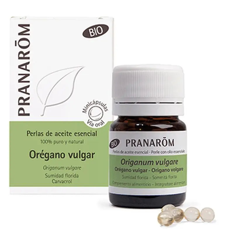 Perle di olio essenziale di origano Pranarom, 60 mini-capsule