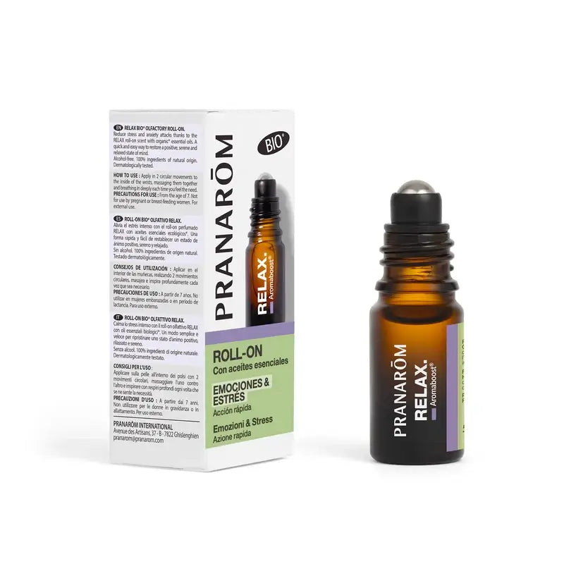 Pranarom Aromaboost Relax Roll On, 5ml