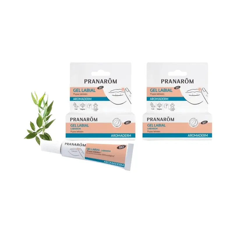 Pranarôm Aromaderm Labiarom Gel Labiale, 2X5Ml