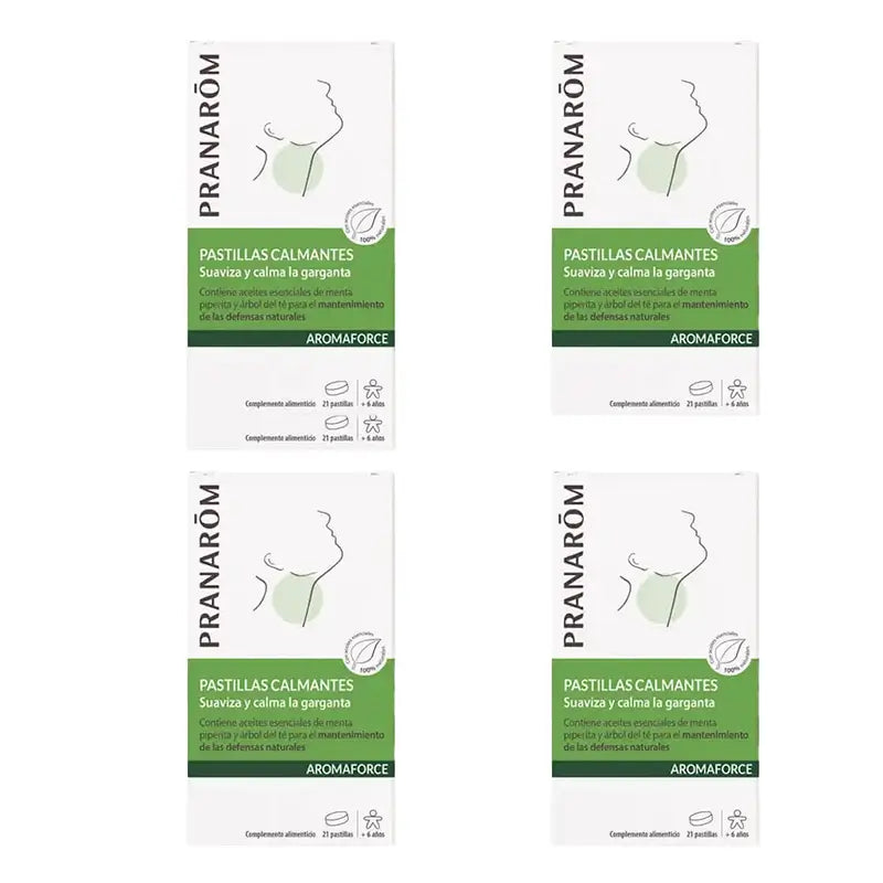 Pranarôm Aromaforce, 4X21 pastiglie per la gola