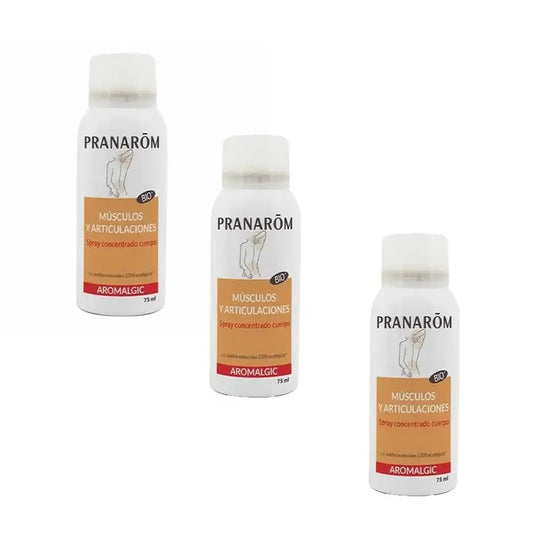 Pranarôm Spray Aromalgico Concentrato Muscoli e Articolazioni Bio, 3X75 Ml