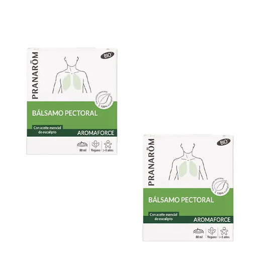 Capsule bronchiali Pranarôm con oli essenziali 100% biologici, 2X30 capsule
