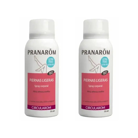 Pranarôm Circularom Spray Corpo Gambe Leggere, 2X75Ml