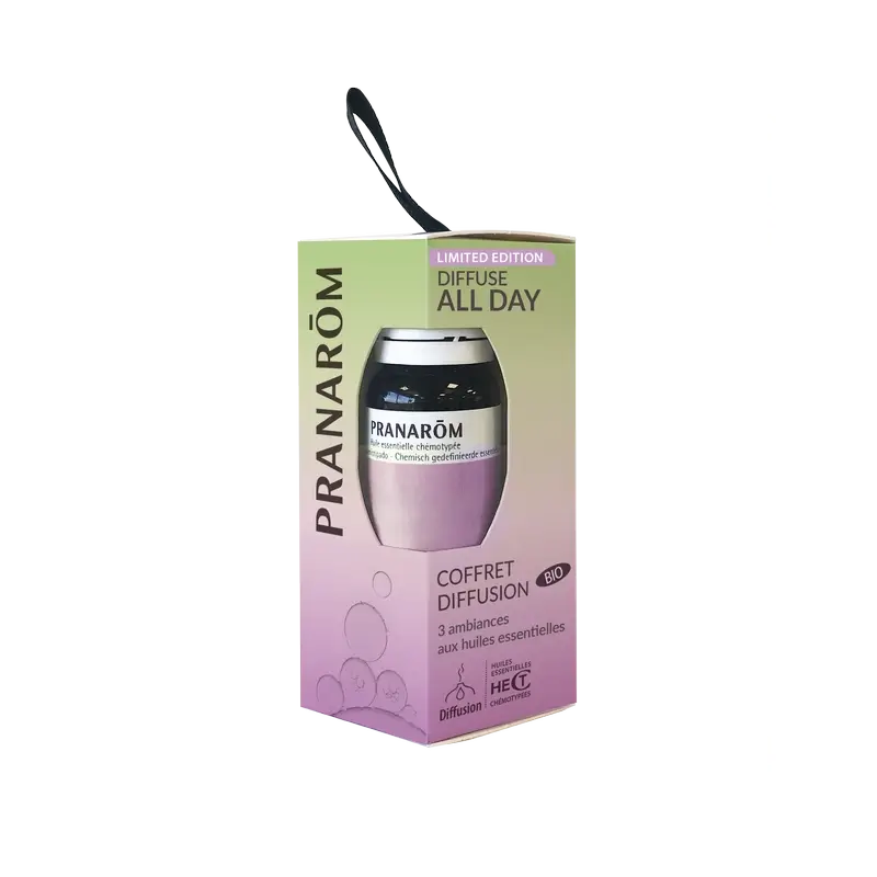 Pranarôm Diffuse All Day Cofanetto di diffusione, 3x5 ml