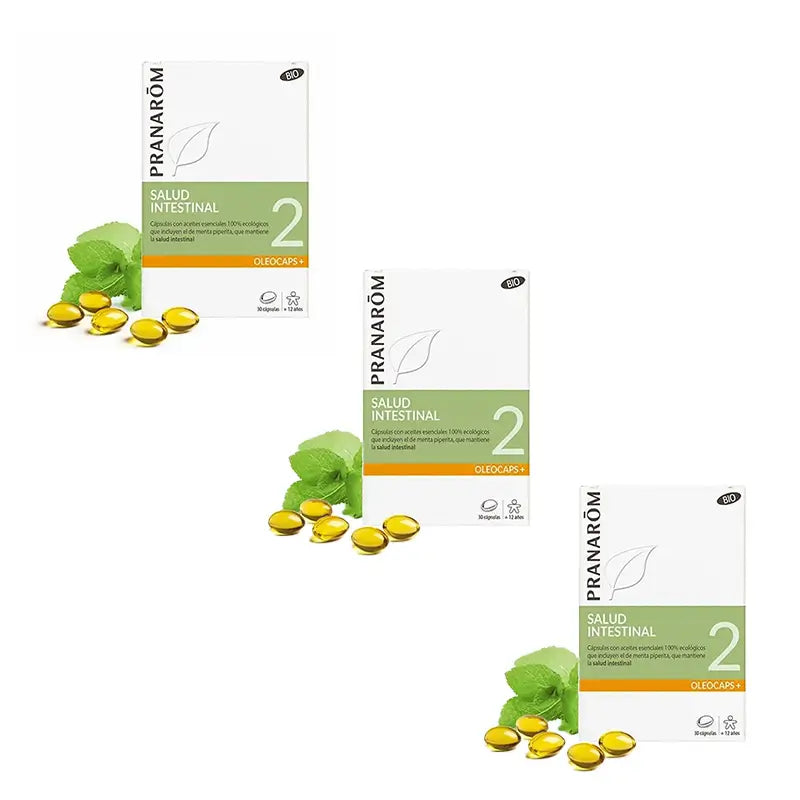 Pranarôm Oleocaps 2 Sollievo gastrointestinale e urinario, 3X30 capsule