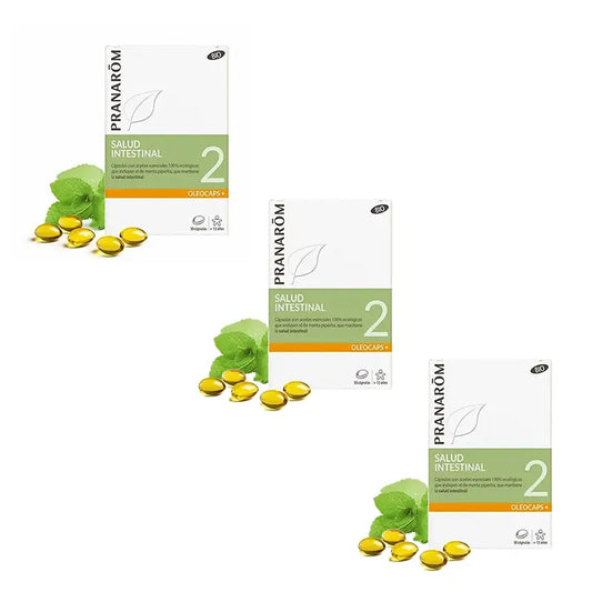 Pranarôm Oleocaps 2 Sollievo gastrointestinale e urinario, 3X30 capsule