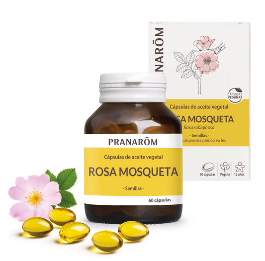 Pranarom Rose Hip Vegetable Oil, 60 capsules