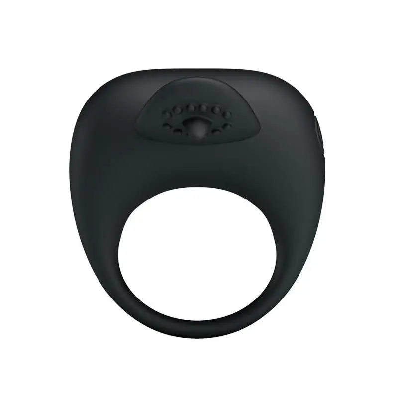 Anello vibrante Prettylove Tonguo nero