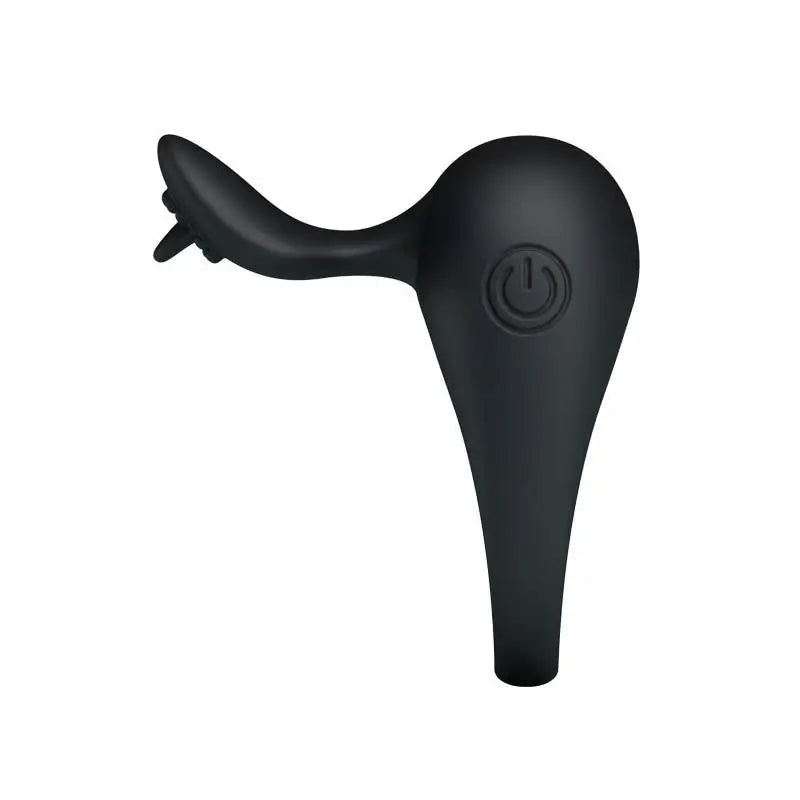 Anello vibrante Prettylove Tonguo nero
