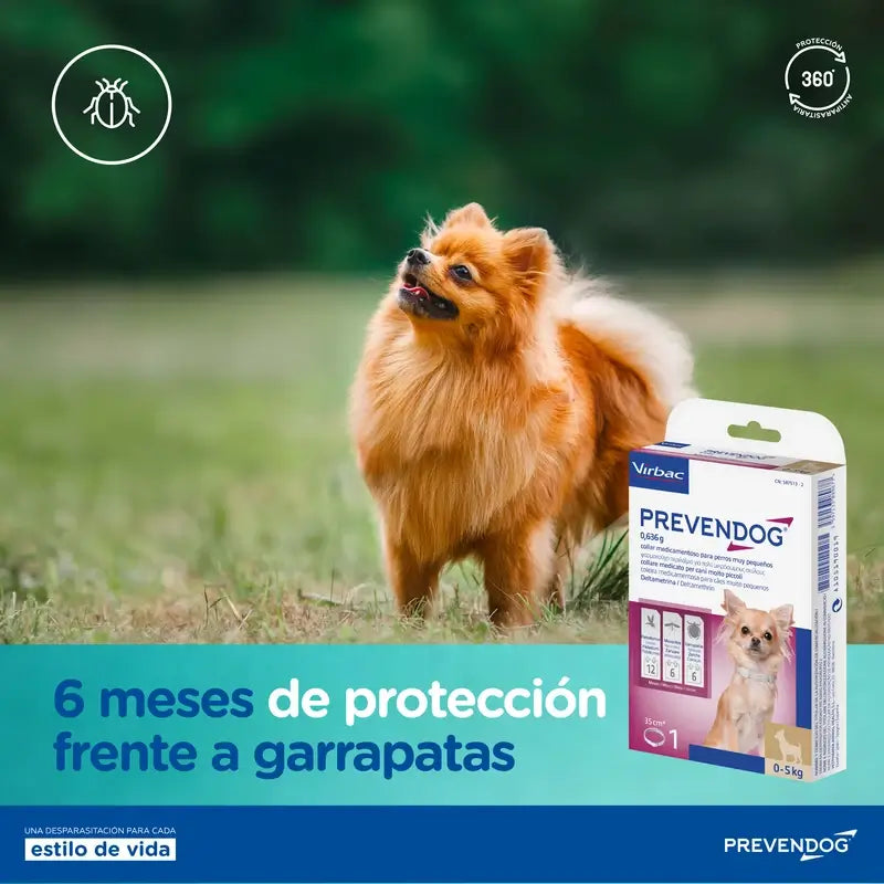 Virbac Prevendog Collare antiparassitario 75 cm 2 unità