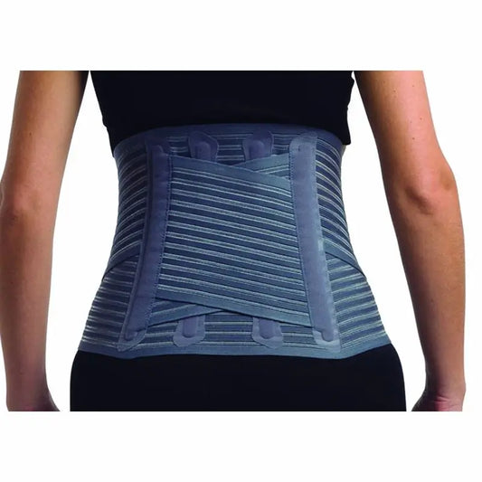 Supporto lombosacrale semirigido Primspine Care Cintura crossover lombare grigio Xxl