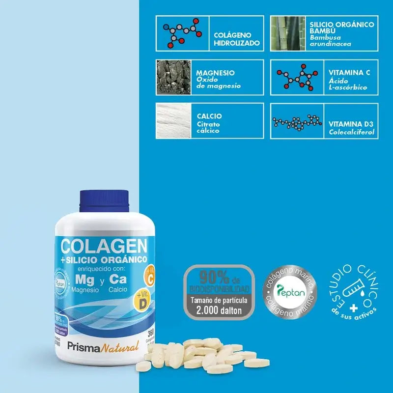 Prisma Natural Peptan Collagene marino + Silicio organico, 360 compresse