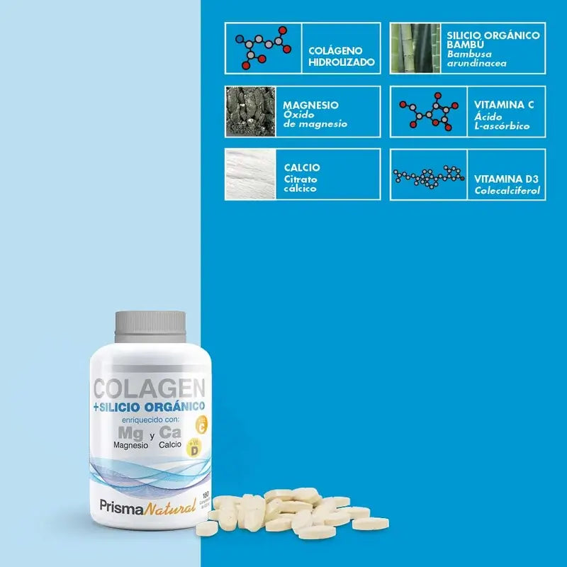 Prisma Collagene naturale + Silicio, 180 compresse